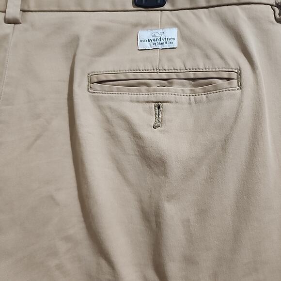 Vineyard Vines Stretch Slim Fit Breaker Pants Khaki Mens Size 38x34 Chino - Picture 3 of 8